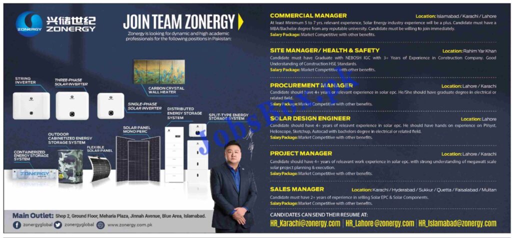 Zonergy Company Limited Jobs 2022