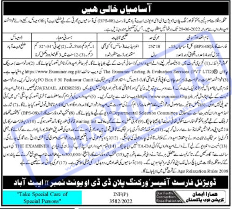 Forest Department KPK Jobs 2022 All Advertisements