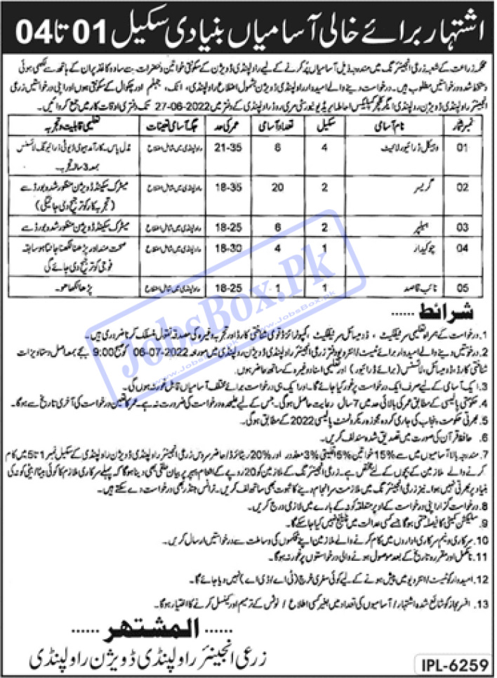 Agriculture Department Punjab Jobs 2022 – www.agripunjab.gov.pk