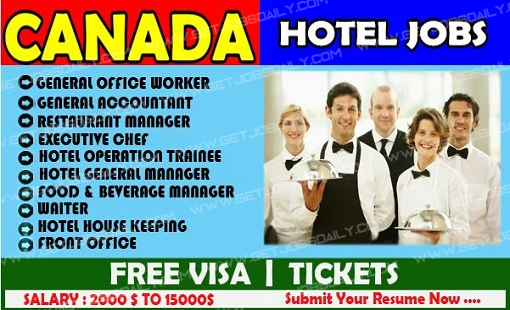 Jobs in Canada in Hotel With Visa Sponsorship - Latest Job in Canada - Salary $50/Hours